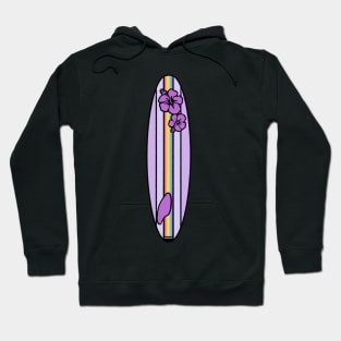 Gay Pride Flag Surfboard - Purple Hoodie